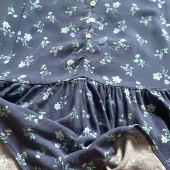 Wild Fable Womens Light Weight Floral Romper-Blue-Size Large-GUC - Picture 4 of 7